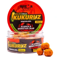Boilies Carlig SENZOR Kukuruz, Scopex si Monster Crab, 20mm, 200g