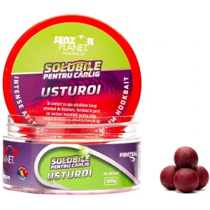 Boilies pentru Carlig Senzor Planet, Solubile, Usturoi, 16-18mm, 200g