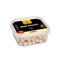 Boilies Browning Mini Boilie Pre-drilled White Nature Garlic 10mm