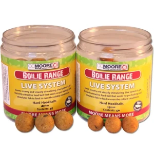 Boilies CC MOORE Live System Hard Hookbaits, 15mm, 50buc/borcan Boilies CC MOORE Live System Hard Hookbaits, 15mm, 50buc/borcan