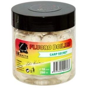 Boilies LK BAITS Fluoro Tare, Carp Secret, Alb, 18mm, 150ml Boilies LK BAITS Fluoro Tare, Carp Secret, Alb, 18mm, 150ml