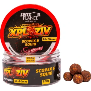 Boilies SENZOR Xploziv, Scopex Squid, 16-20mm, 200g