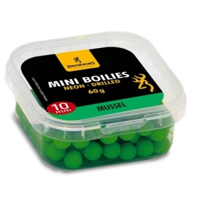 Mini Boilies Browning Neon Pre-drilled Green Mussel 10mm Mini Boilies Browning Neon Pre-drilled Green Mussel 10mm