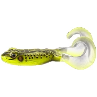 Broasca Live Target Freestyle Frog, Fire Tip Chartreuse, 9cm, 2buc/pac