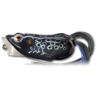 Broasca Live Target Hollow Body Frog Popper, Black / Black, 5.5cm, 11g Broasca Live Target Hollow Body Frog Popper, Black / Black, 5.5cm, 11g