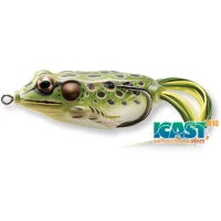 Broasca Live Target Hollow Body Frog Walking Bait, Green / Yellow, 5.5cm, 18g