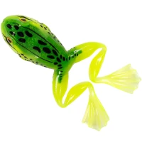 Creatura LIVE TARGET Freestyle Frog Unrigged, Chart / Green, 5cm, 4buc/pac