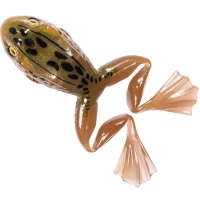 Creatura LIVE TARGET Freestyle Frog Unrigged, Tan / Brown, 5cm, 4buc/pac