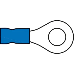 Papuci Electrici cu Inel ALLROUNDMARIN, 1.5-2.5mm², Inel 3.2mm, Albastru, 100buc/pac