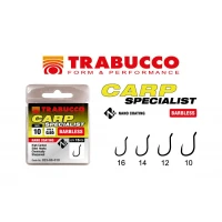 Carlige Trabucco Carp Specialist Barbless Eye 15buc/plic Nr.10