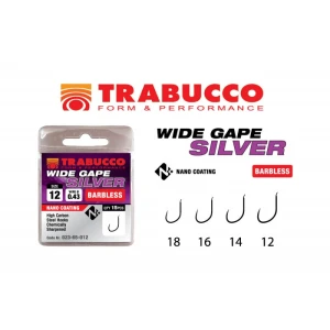 CARLIGE TRABUCCO WIDE GAPE PELLET BARBLESS 15buc/plic nr.14 CARLIGE TRABUCCO WIDE GAPE PELLET BARBLESS 15buc/plic nr.14