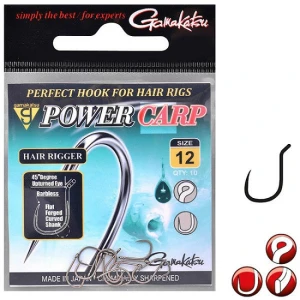 Carlig Gamakatsu Power Carp Hair Rigger, Barbless, Nr.10 10buc/plic