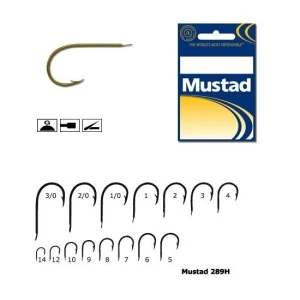 Carlig Mustad Auriu M289H Cioc de Papagal, Nr.1, 10buc/plic Carlig Mustad Auriu M289H Cioc de Papagal, Nr.1, 10buc/plic