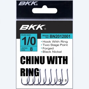 Carlige BKK Chinu-R Diamond Black Nickel Nr.4 10buc/plic