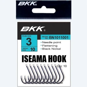 Carlige BKK ISEAMA Diamond Black Nickel Nr.12 12buc/plic Carlige BKK ISEAMA Diamond Black Nickel Nr.12 12buc/plic