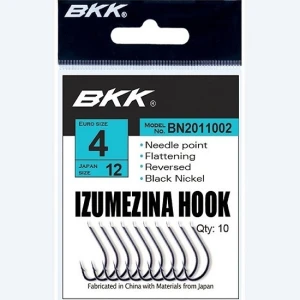 Carlige BKK Izumezina Diamond Black Nickel Nr.12 12buc/plic Carlige BKK Izumezina Diamond Black Nickel Nr.12 12buc/plic
