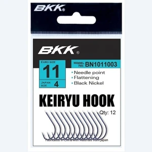 Carlige BKK Keiryu Diamond Black Nickel Nr.6 12buc/plic Carlige BKK Keiryu Diamond Black Nickel Nr.6 12buc/plic