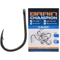 Carlige BRAIN Champion Carp Hooks, Nr.6, 10buc/pac