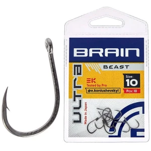 Carlige BRAIN Ultra Beast Hooks, Nr.10, 10buc/pac