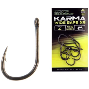 Carlige CARP ACADEMY Karma Wide Gape XR, Nr.4, 10buc/pac