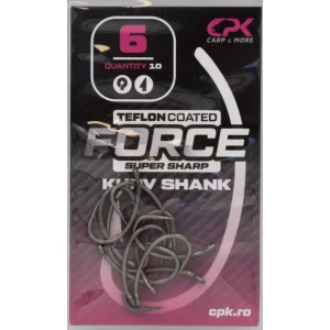 Carlige CPK Force Teflon Kurv Shank, Nr. 4, 10buc/pac