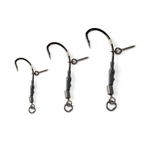 Carlige EXTRA CARP Carp Rig 777P, Nr 8, 3 Buc/Plic, Negru