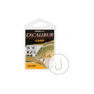 Carlige Energo Team Excalibur Carp Classic Gold Nr 6 10buc/plic Carlige Energo Team Excalibur Carp Classic Gold Nr 6 10buc/plic