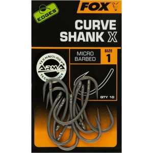 Carlige FOX Curve Shank X Micro Barbed, Nr.1, 10buc/pac Carlige FOX Curve Shank X Micro Barbed, Nr.1, 10buc/pac