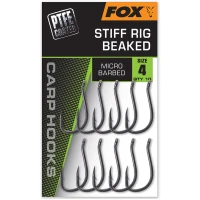 Carlige Fox Stiff Rig Beak, Size 4, 10 Buc/pac
