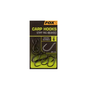Carlige FOX Stiff Rig Beaked 10buc/plic Nr.4