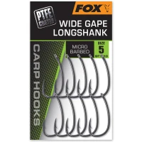 Carlige Fox Super Wide Gape Long Shank, Size 6, 10buc/pac