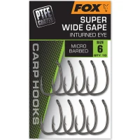 Carlige Fox Super Wide Gape (inturned Eye), Size 6, 10buc/pac