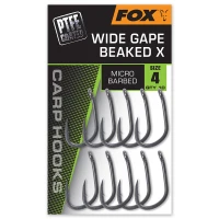 Carlige Fox Wide Gape Beaked X Nr.4, 10buc/pac