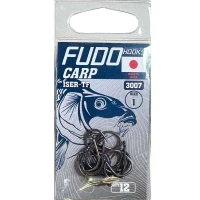 Carlige FUDO Iseama Ring , Black-Nickel, Nr.6, 16buc/pac