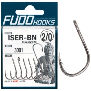 Carlige FUDO Iseama W Ring ISER-BN Nr.1, 10buc/pac