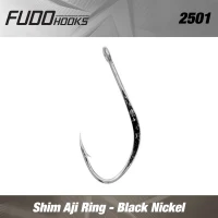 Carlige Fudo Shin Aji Ring Black Nickel Nr.10 16buc/plic