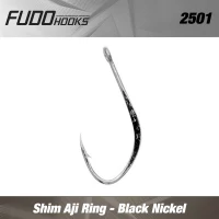 Carlige Fudo Shin Aji Ring Black Nickel Nr.5 12buc/plic    