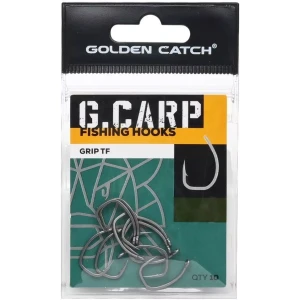 Carlige GOLDEN CATCH G Carp Grip TF, Nr.8, 10buc/pac