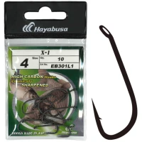 Carlige HAYABUSA X1 Nonreflective Black, Nr.10, 10buc/pac