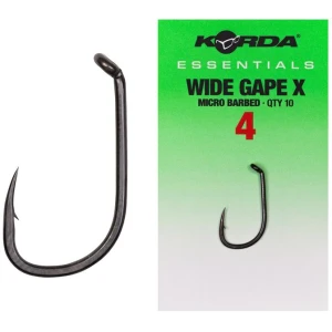 Carlige KORDA Essentials Wide Gape X Micro Barb, Nr.6, 10buc/pac