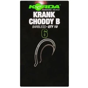 Carlige KORDA Krank Choddy Barbless, Nr.4, 10buc/pac Carlige KORDA Krank Choddy Barbless, Nr.4, 10buc/pac