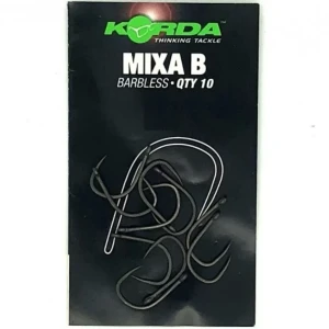 Carlige KORDA Mixa, Barbless, Nr.10, 10buc/pac