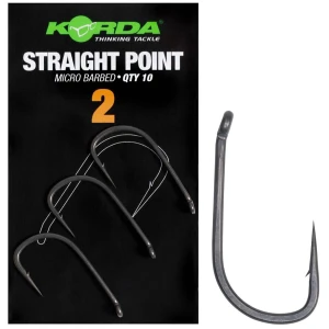 Carlige KORDA Straight Point Hook Micro Barbed Nr.3, 10buc/pac