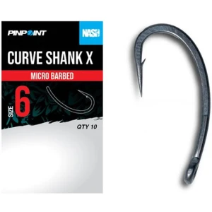 Carlige NASH Curve Shank X Size 2, 10buc/pac
