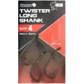 Carlige NASH Twister Long Shank Micro Barb, Size 6, 10buc/pac