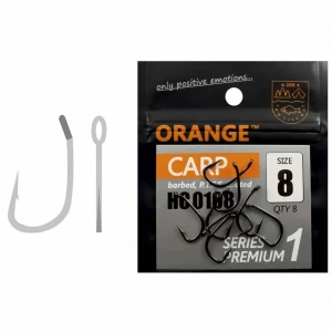 Carlige Orange Carp PTFE Coated Series Premium 1, Nr.6, 8buc/pac Carlige Orange Carp PTFE Coated Series Premium 1, Nr.6, 8buc/pac
