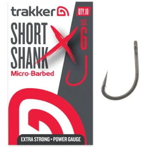Carlige Trakker Short Shank XS Hooks Micro Barbed, Nr.4, 10buc/pac Carlige Trakker Short Shank XS Hooks Micro Barbed, Nr.4, 10buc/pac