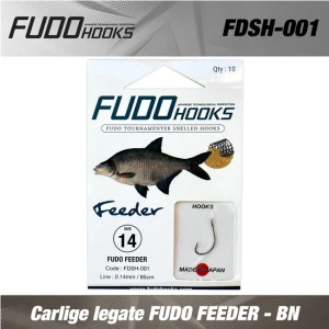 Carlige legate FUDO FEEDER - BN 9 0.18 mm/85 cm