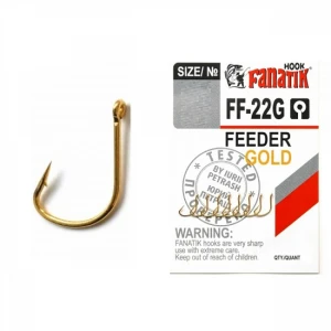 Carlig Fanatik FF-22G No.7 Feeder Gold 8buc/plic Carlig Fanatik FF-22G No.7 Feeder Gold 8buc/plic