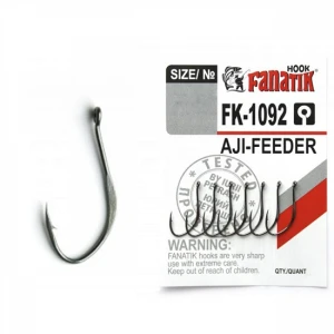 Carlig Fanatik FK-1092 No.8 Aji-Feeder 8buc/plic Carlig Fanatik FK-1092 No.8 Aji-Feeder 8buc/plic
